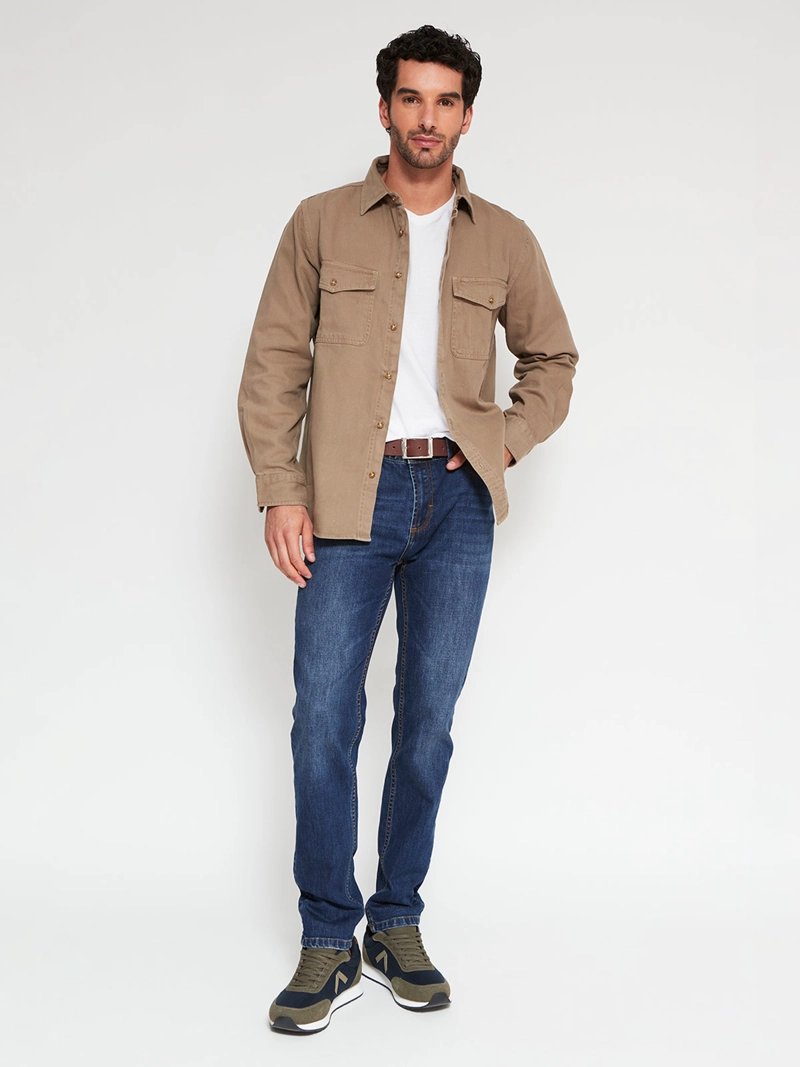 CAMISA HOMBRE REGATTA ALGODÓN MANGA LARGA - 4