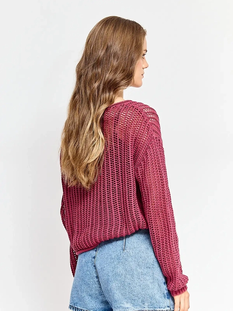 SWEATER MUJER AEROPOSTALE ALGODÓN CALADO - 2