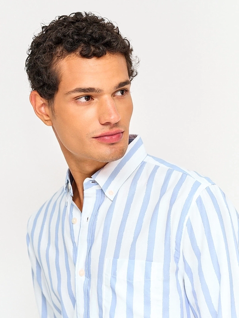 CAMISA HOMBRE KENNETH STEVENS ALGODÓN MANGA LARGA - 3