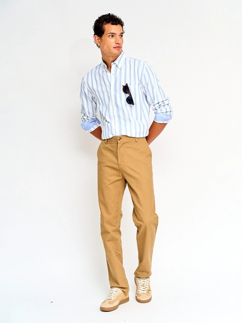 PANTALÓN HOMBRE KENNETH STEVENS ALGODÓN CHINO RECTO - 4