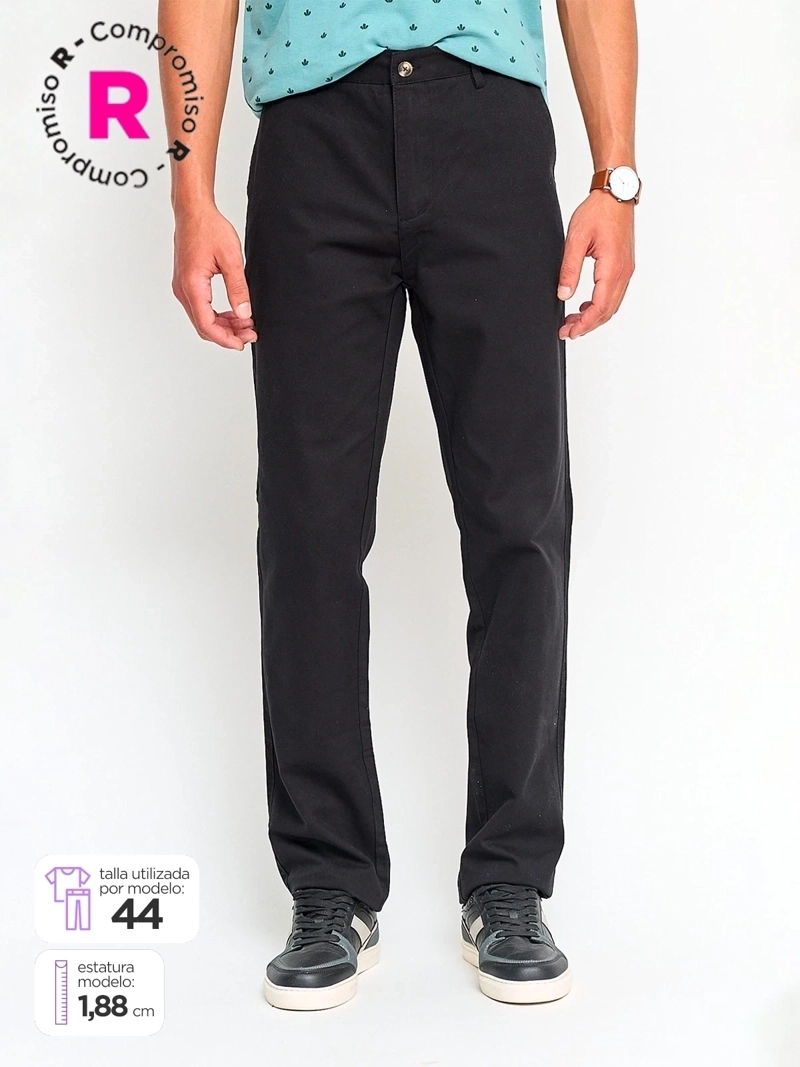PANTALÓN HOMBRE KENNETH STEVENS ALGODÓN CHINO RECTO - 1
