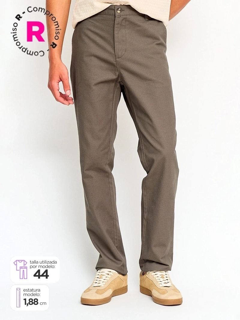 PANTALÓN HOMBRE KENNETH STEVENS ALGODÓN CHINO RECTO