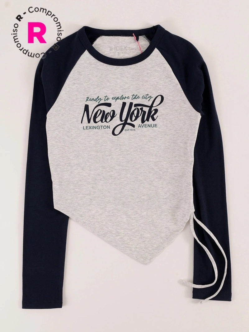 POLERA MANGA LARGA NIÑA INDEX COLLEGE