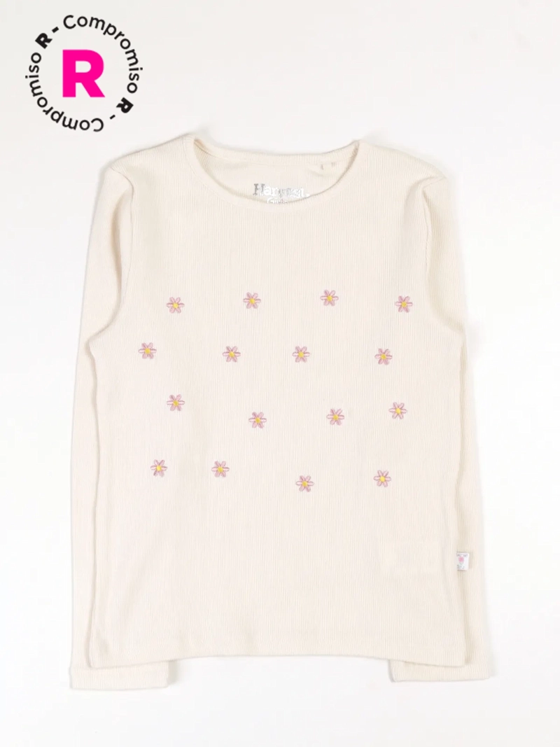 POLERA MANGA LARGA NIÑA HARVEST BORDADA - 1