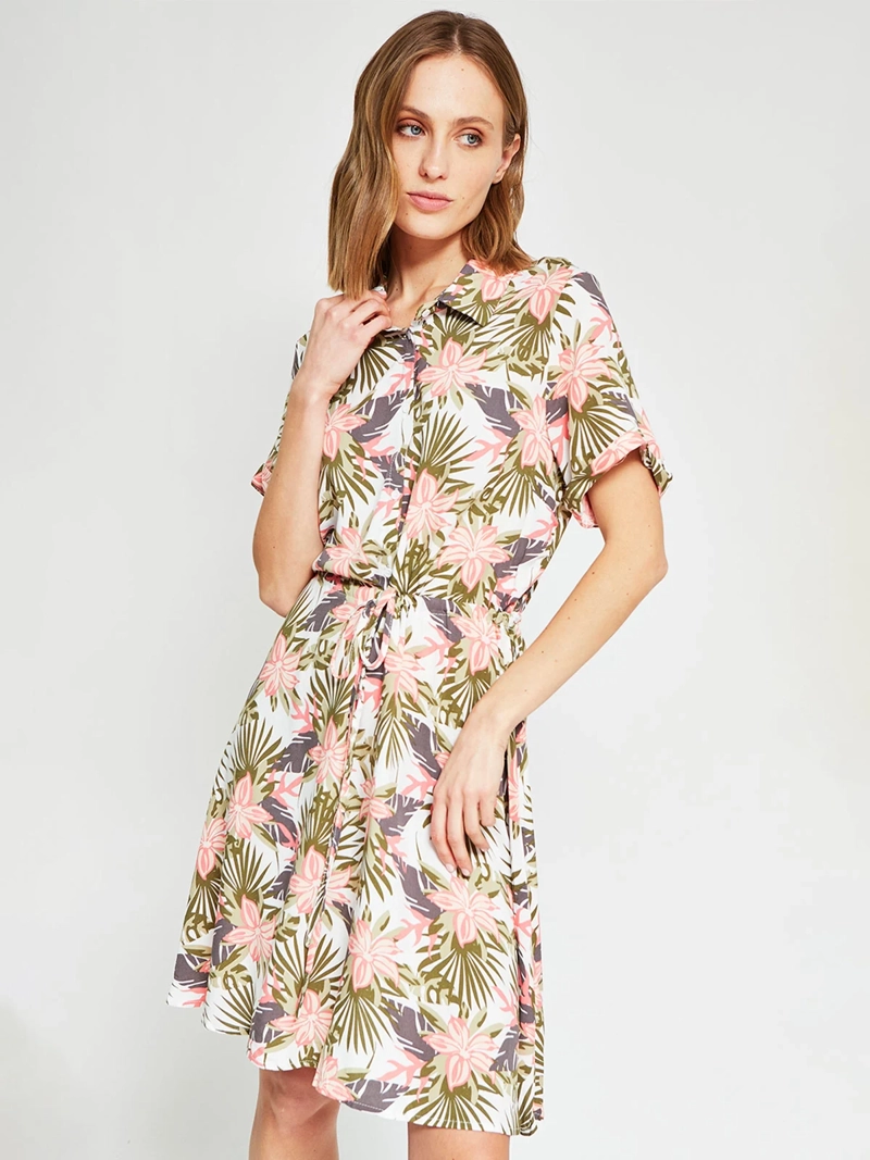 VESTIDO MUJER AZIZ CORTO ESTAMPADO - 2