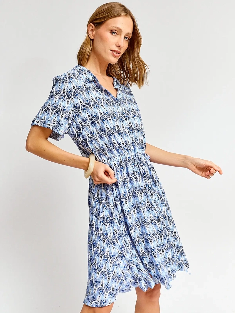 VESTIDO MUJER AZIZ CORTO ESTAMPADO - 2