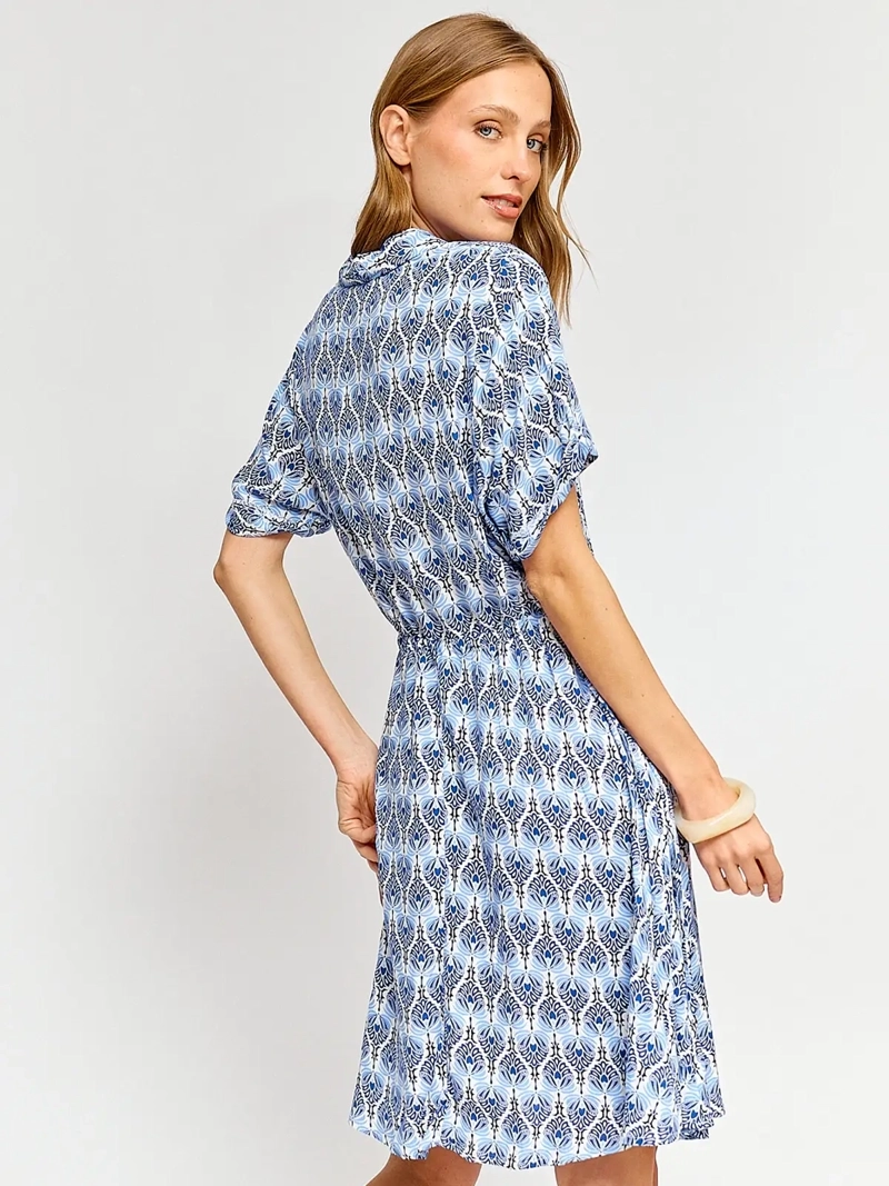 VESTIDO MUJER AZIZ CORTO ESTAMPADO - 3