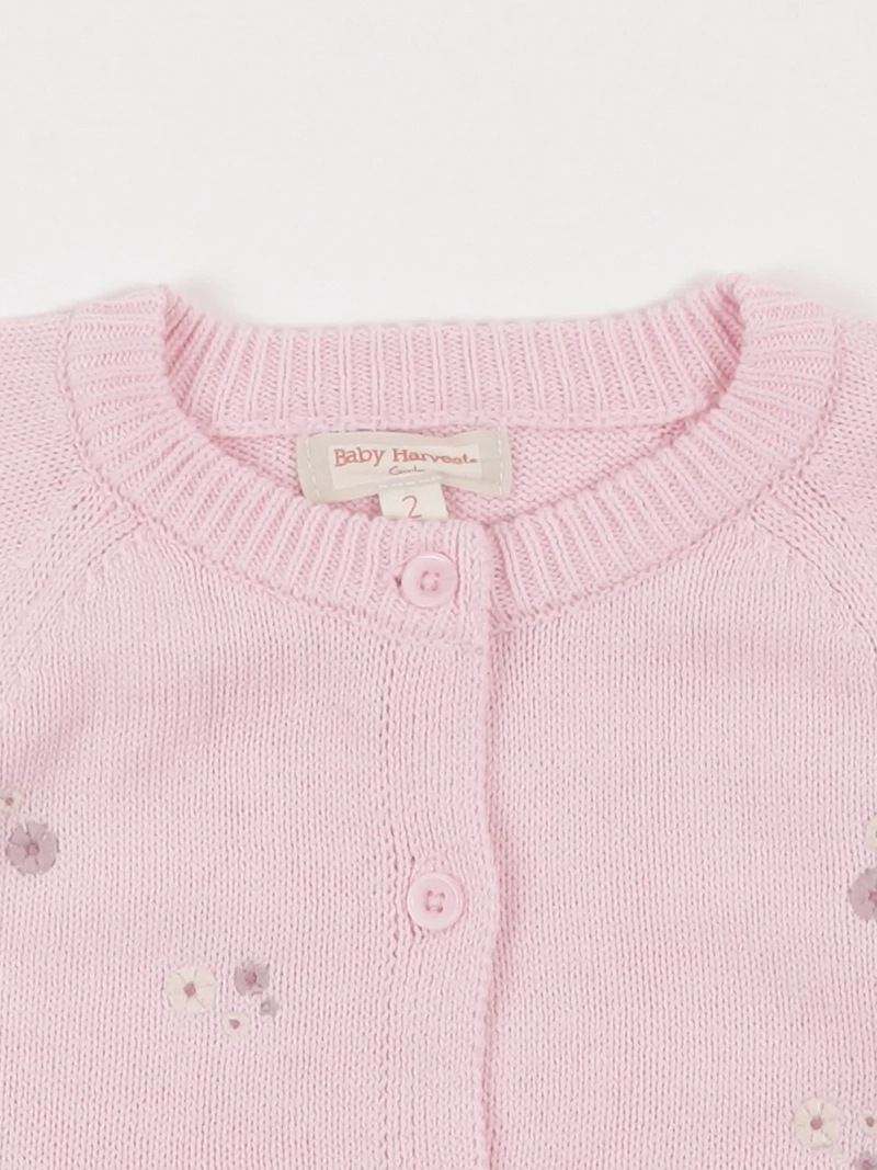 CARDIGAN NIÑA BABY HARVEST BORDADO - 3