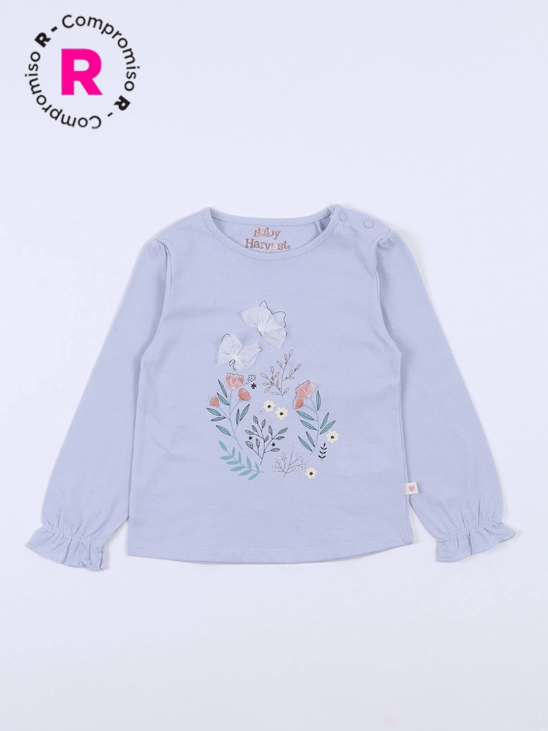 BABY HARVEST POLERA MANGA LARGA ALGODÓN NIÑA BABY HARVEST APLICACIÓN TUL