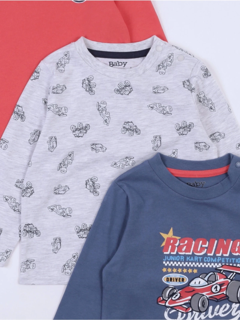 POLERAS MANGA LARGA ALGODÓN NIÑO BABY HARVEST ESTAMPADAS - 3