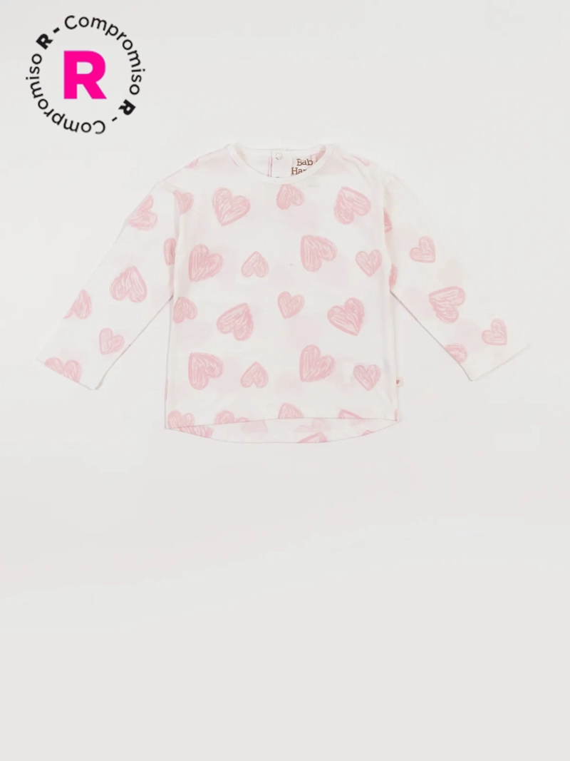 POLERA MANGA LARGA ALGODÓN NIÑA BABY HARVEST ESTAMPADO - 1