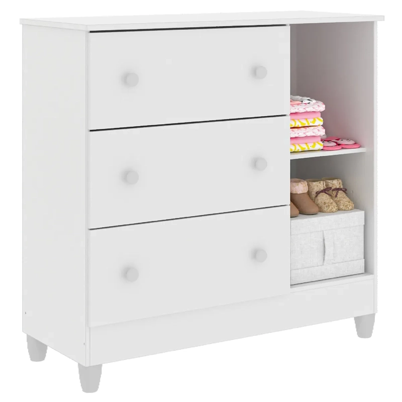 COMODA KIDSCOOL CON PUERTA BLANCO MARIA - 2