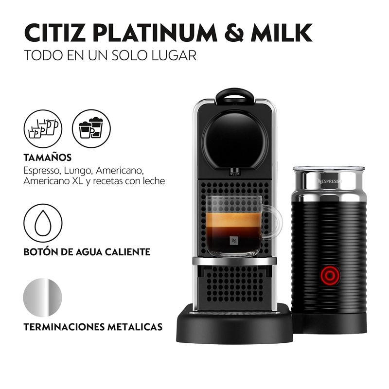 CAFETERA NESPRESSO CITIZ & MILK + AEROCCINO 3 - 4