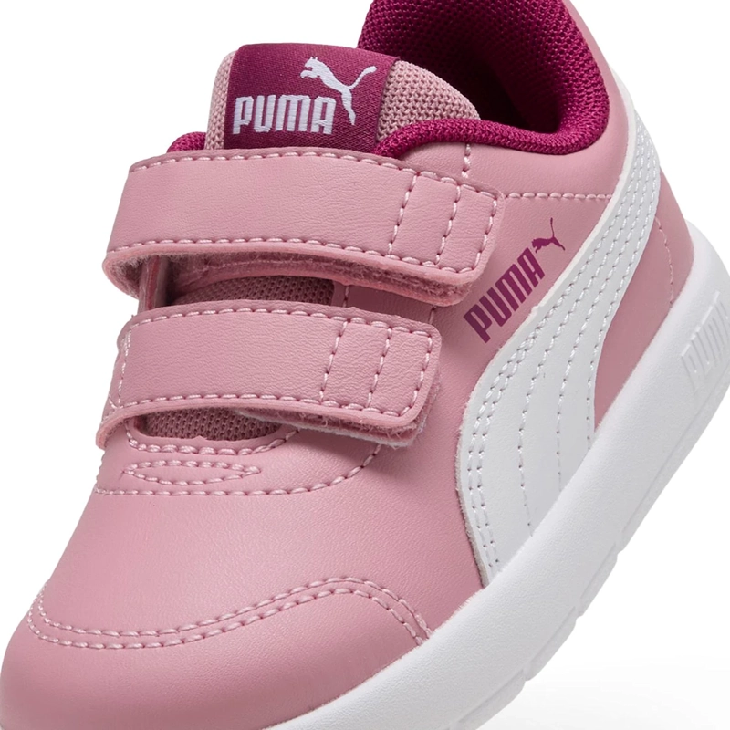 ZAPATILLAS NIÑA PUMA CASUALES ROSADO COURTFLEX V3 V INF  - 4
