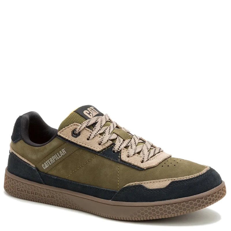 ZAPATILLAS HOMBRE CATERPILLAR URBANAS VERDE PAUSE RETRO LEATHER CUERO - 2