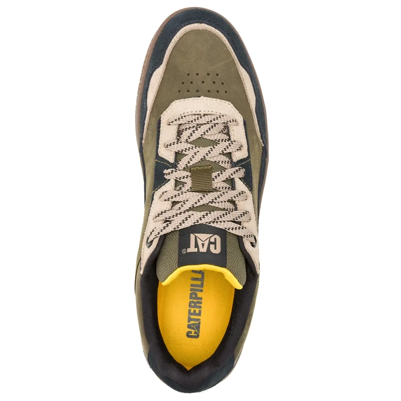 ZAPATILLAS HOMBRE CATERPILLAR URBANAS VERDE PAUSE RETRO LEATHER CUERO - 5