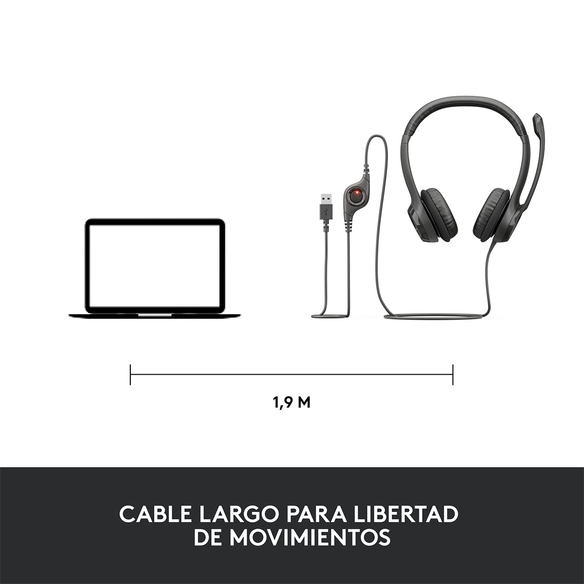 AUDÍFONOS LOGITECH ON EAR H390 - 9