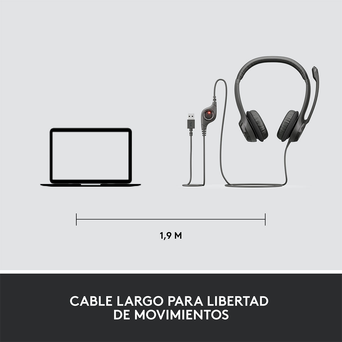 AUDÍFONOS LOGITECH ON EAR H390 - 10