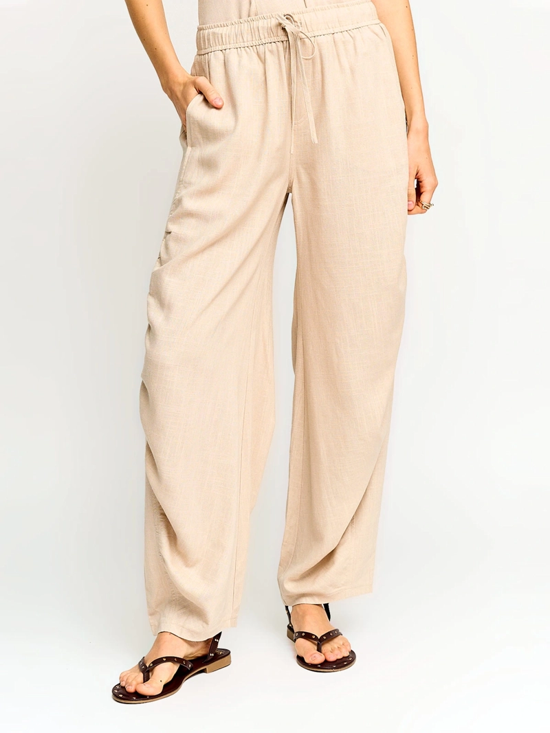 PANTALÓN MUJER INDEX LINO BALLOON PIJAMERO - 2