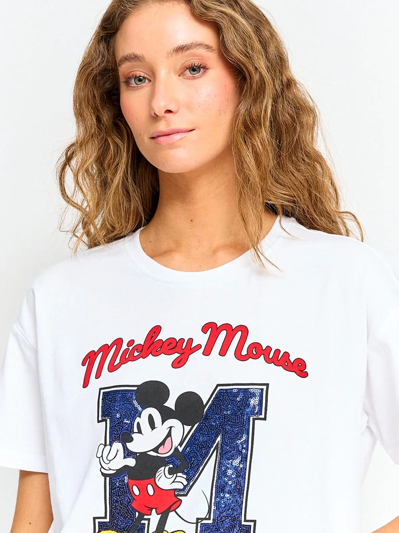POLERA MUJER INDEX ALGODÓN MANGA CORTA MICKEY - 3