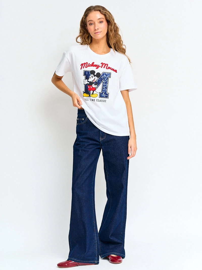 POLERA MUJER INDEX ALGODÓN MANGA CORTA MICKEY - 4