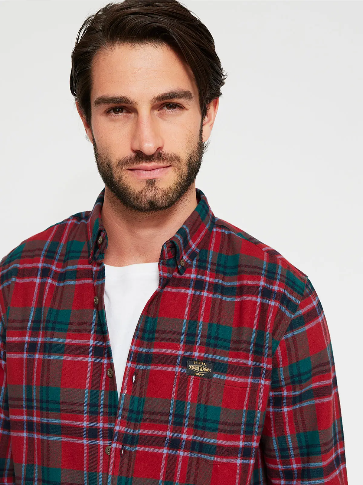 CAMISA HOMBRE ROBERT LEWIS ALGODÓN MANGA LARGA - 3