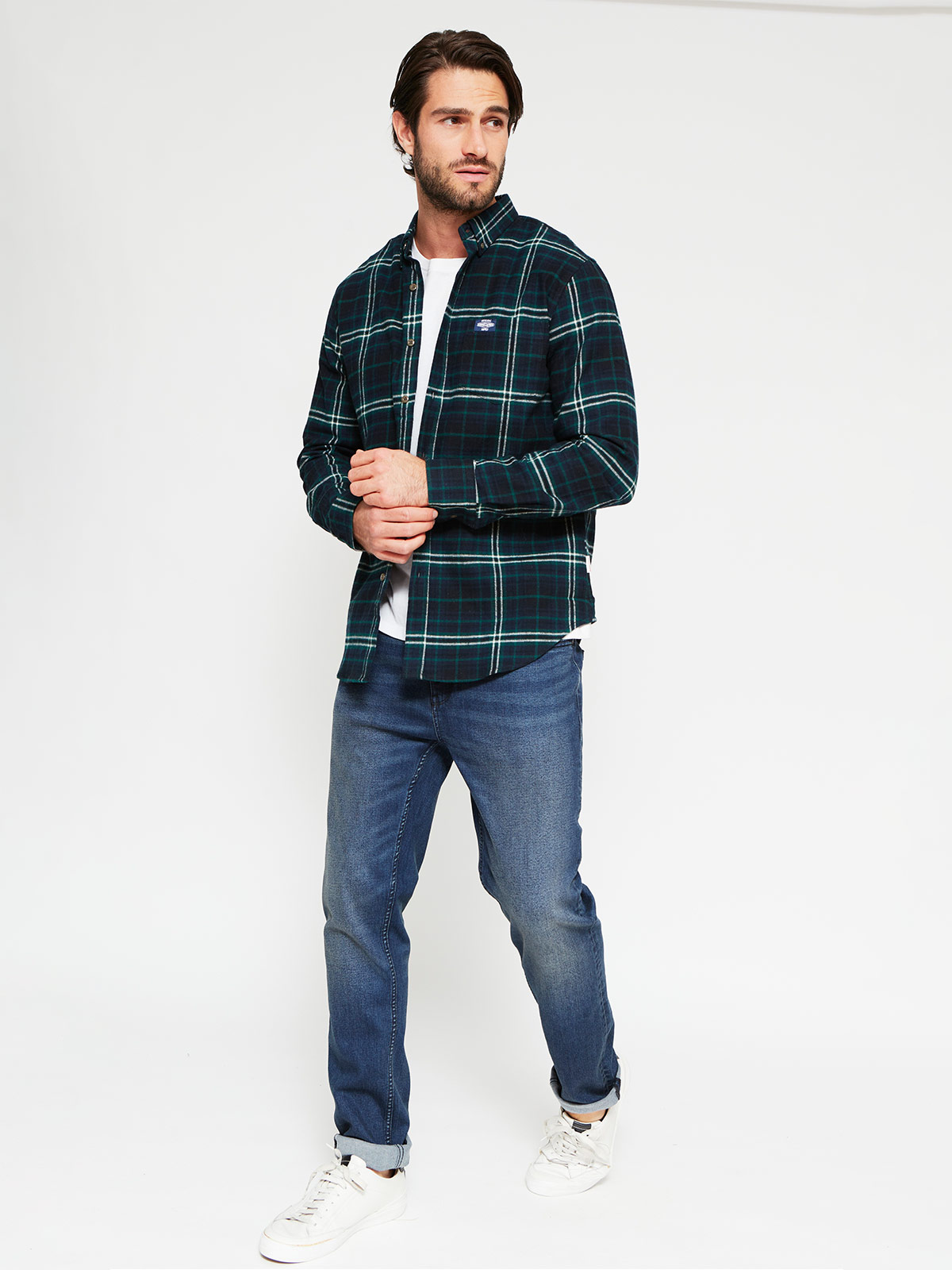 CAMISA HOMBRE ROBERT LEWIS ALGODÓN MANGA LARGA - 4