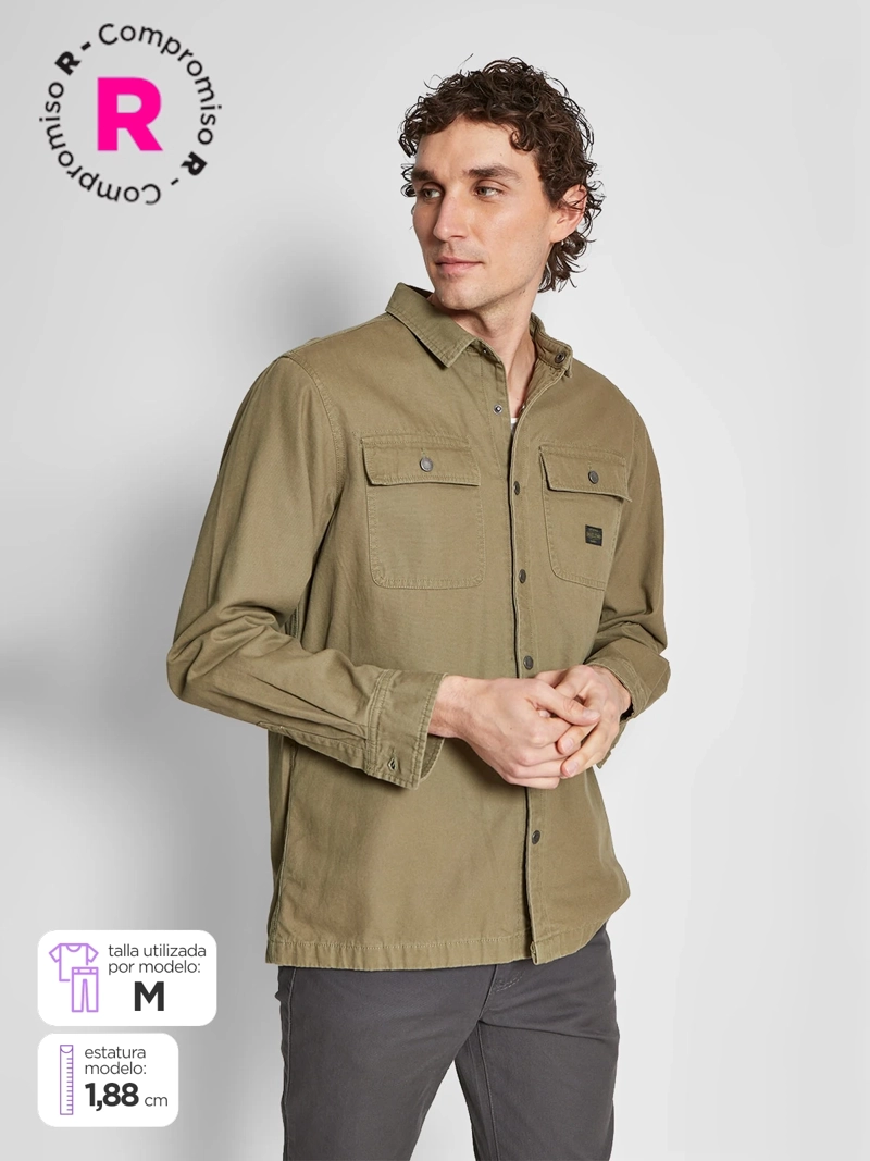 CHAQUETA HOMBRE ROBERT LEWIS ALGODÓN LARGA - 1