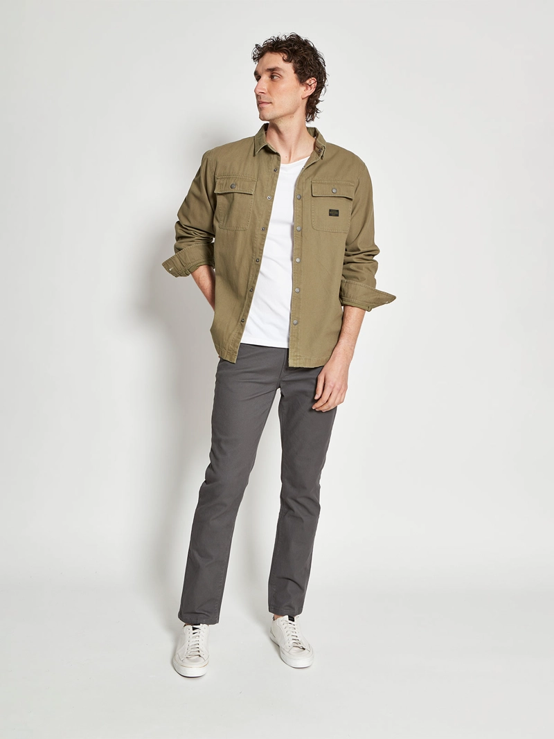 CHAQUETA HOMBRE ROBERT LEWIS ALGODÓN LARGA - 4