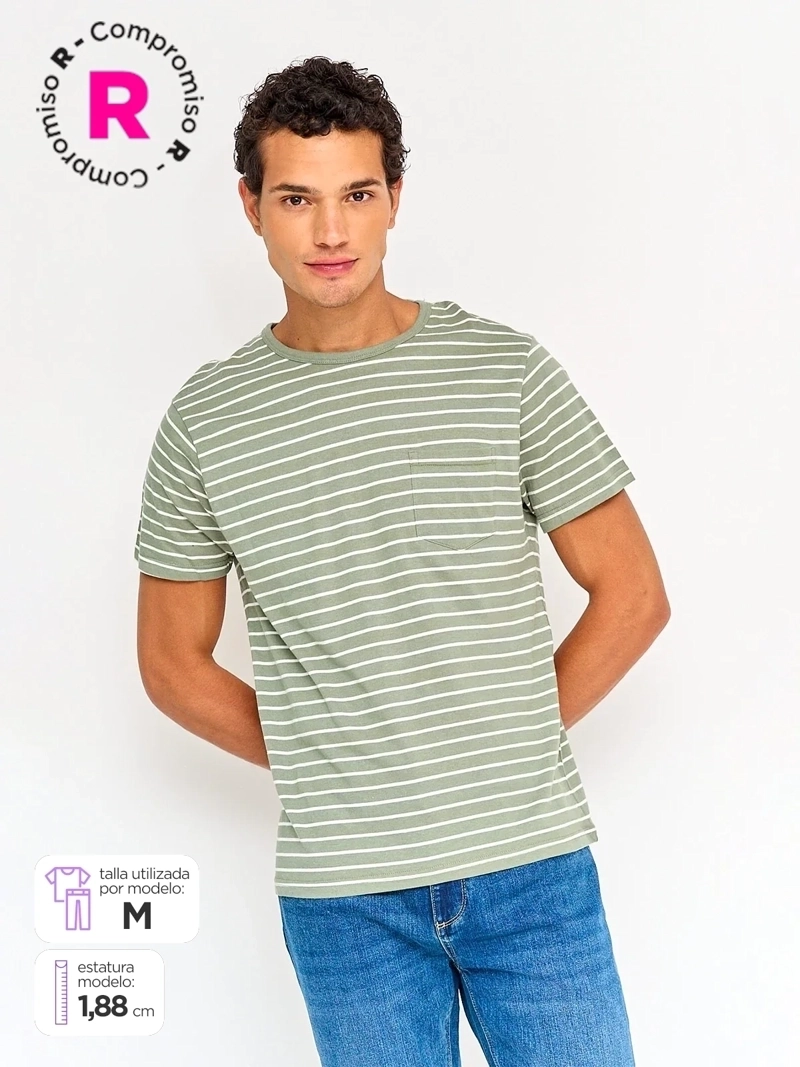 POLERA HOMBRE KENNETH STEVENS ALGODÓN MANGA CORTA - 1