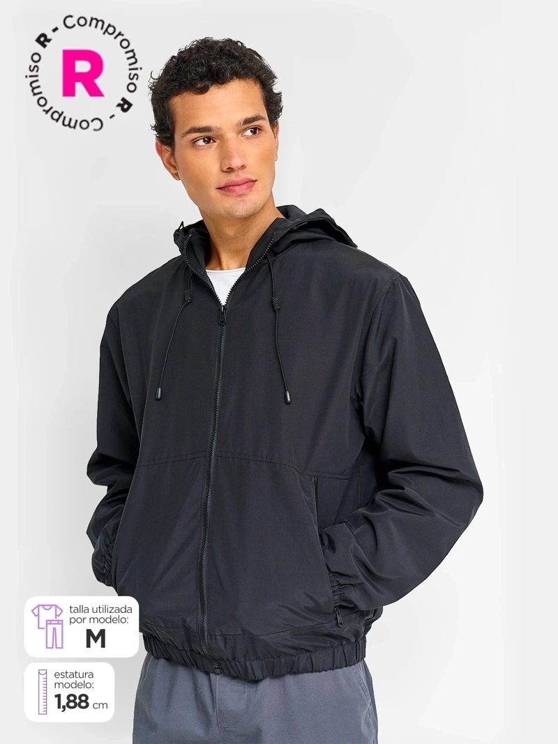 CHAQUETA HOMBRE INDEX ALGODÓN TIPO CORTAVIENTO - 1