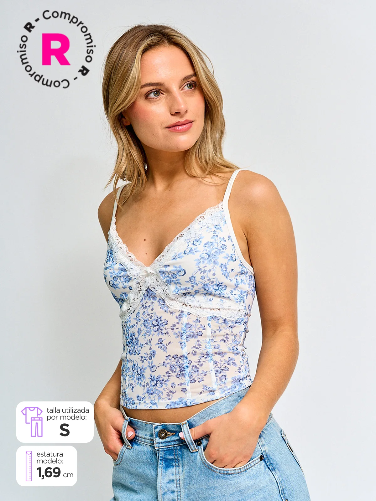 POLERA MUJER INDEX SIN MANGAS LENCERO - 1
