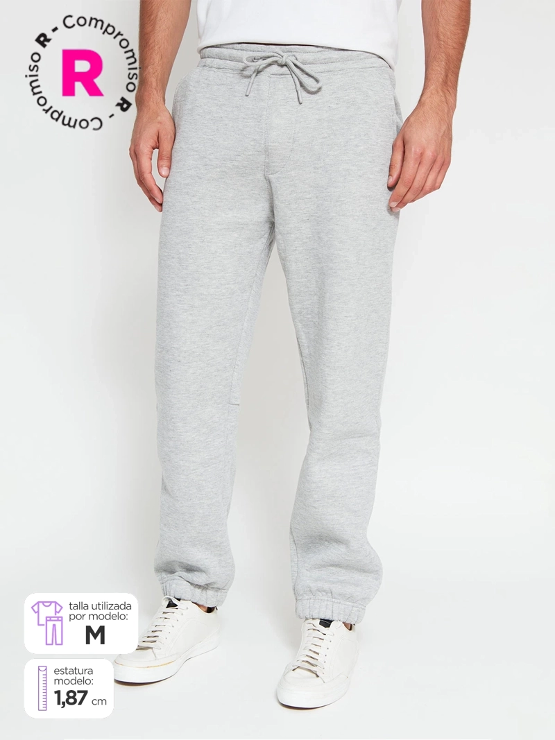 PANTALÓN DE BUZO HOMBRE INDEX ALGODÓN RECTO - 1