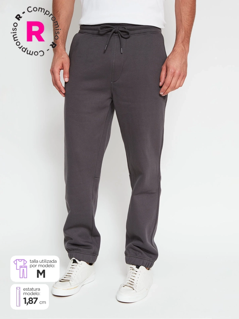 PANTALÓN DE BUZO HOMBRE INDEX ALGODÓN RECTO - 1