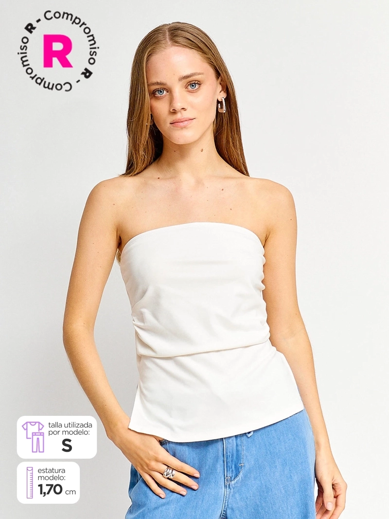 POLERA MUJER INDEX STRAPLESS - 1