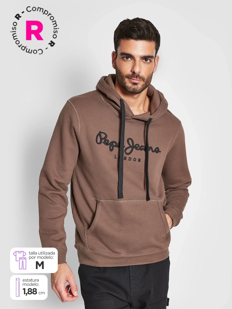 POLERÓN HOMBRE PEPE JEANS ALGODÓN HOODIE BÁSICO - 1