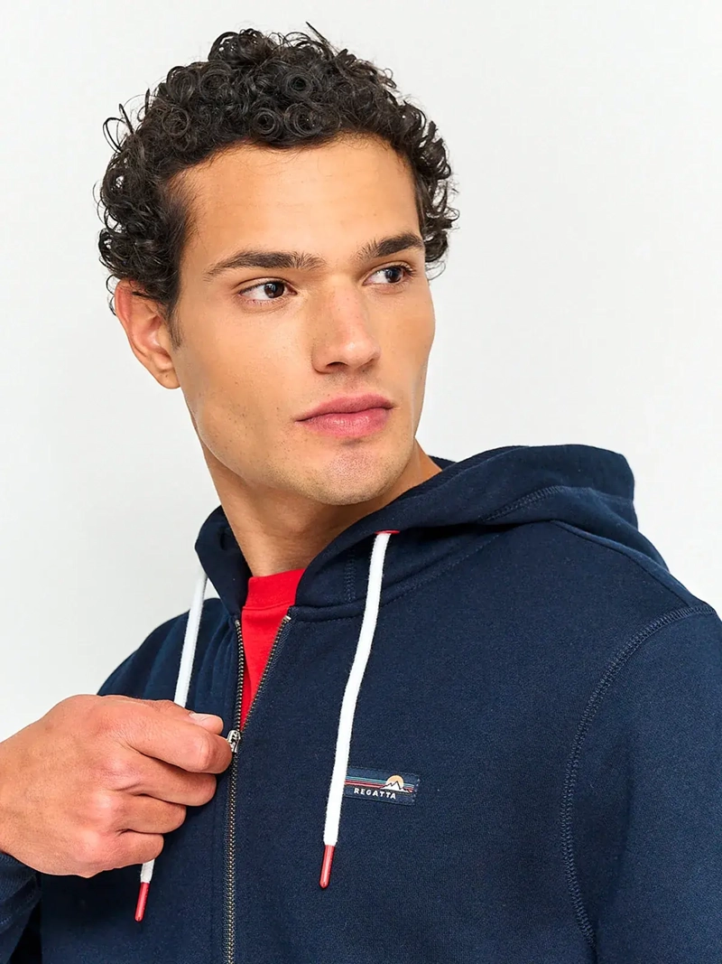 POLERÓN HOMBRE REGATTA ALGODÓN FULL ZIPPER BÁSICO - 3