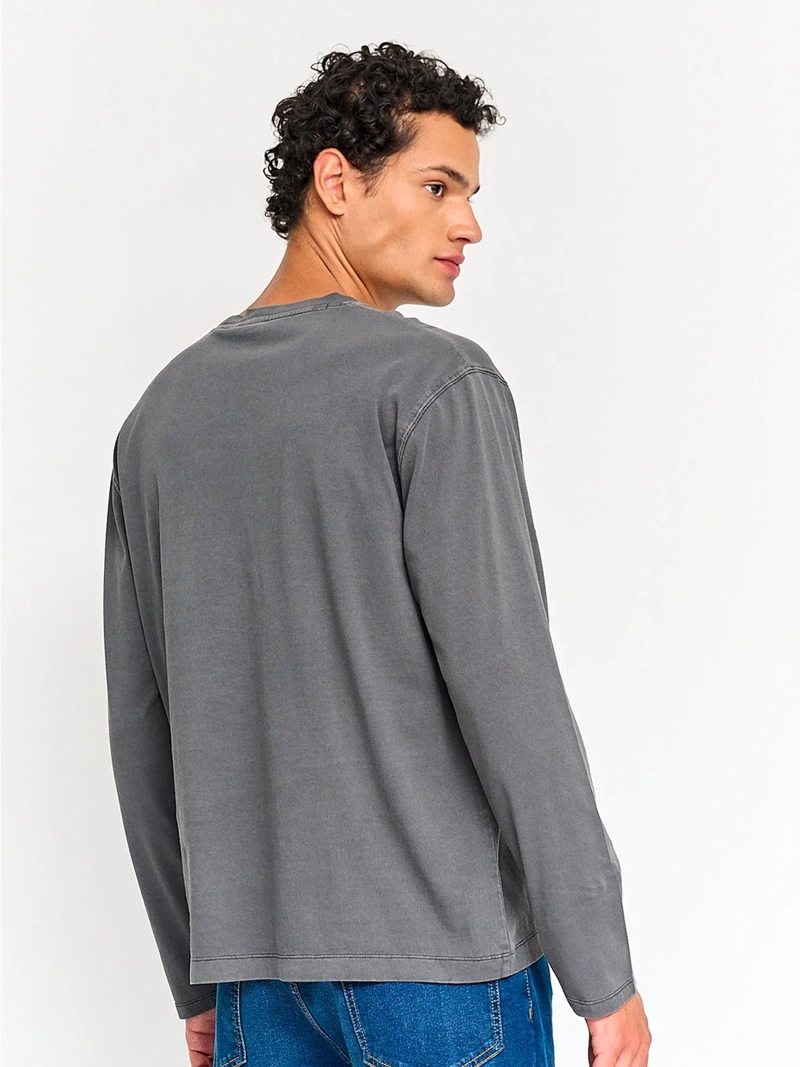 POLERA HOMBRE PEPE JEANS ALGODÓN MANGA LARGA BÁSICA - 2