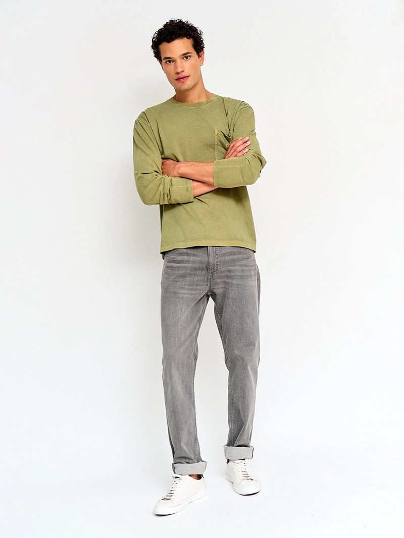 POLERA HOMBRE PEPE JEANS ALGODÓN MANGA LARGA BÁSICA - 4