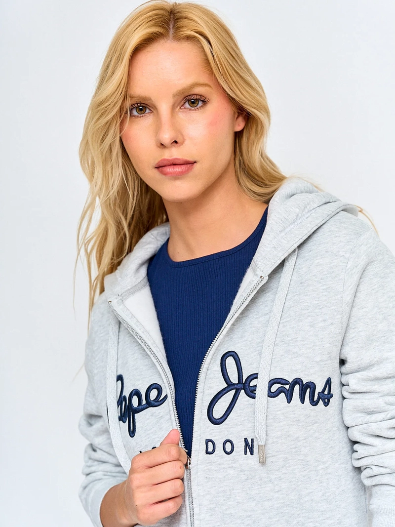 POLERÓN MUJER PEPE JEANS ALGODÓN CAPUCHA - 3
