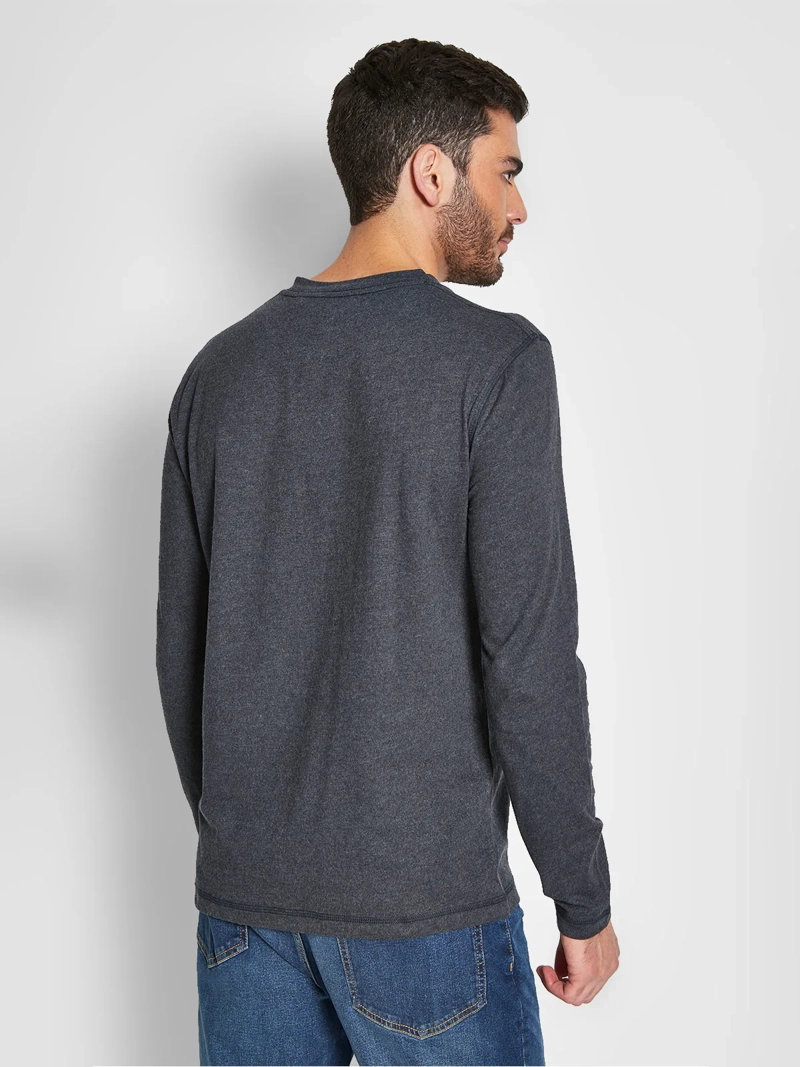 POLERA HOMBRE ROBERT LEWIS ALGODÓN MANGA LARGA BÁSICA - 2