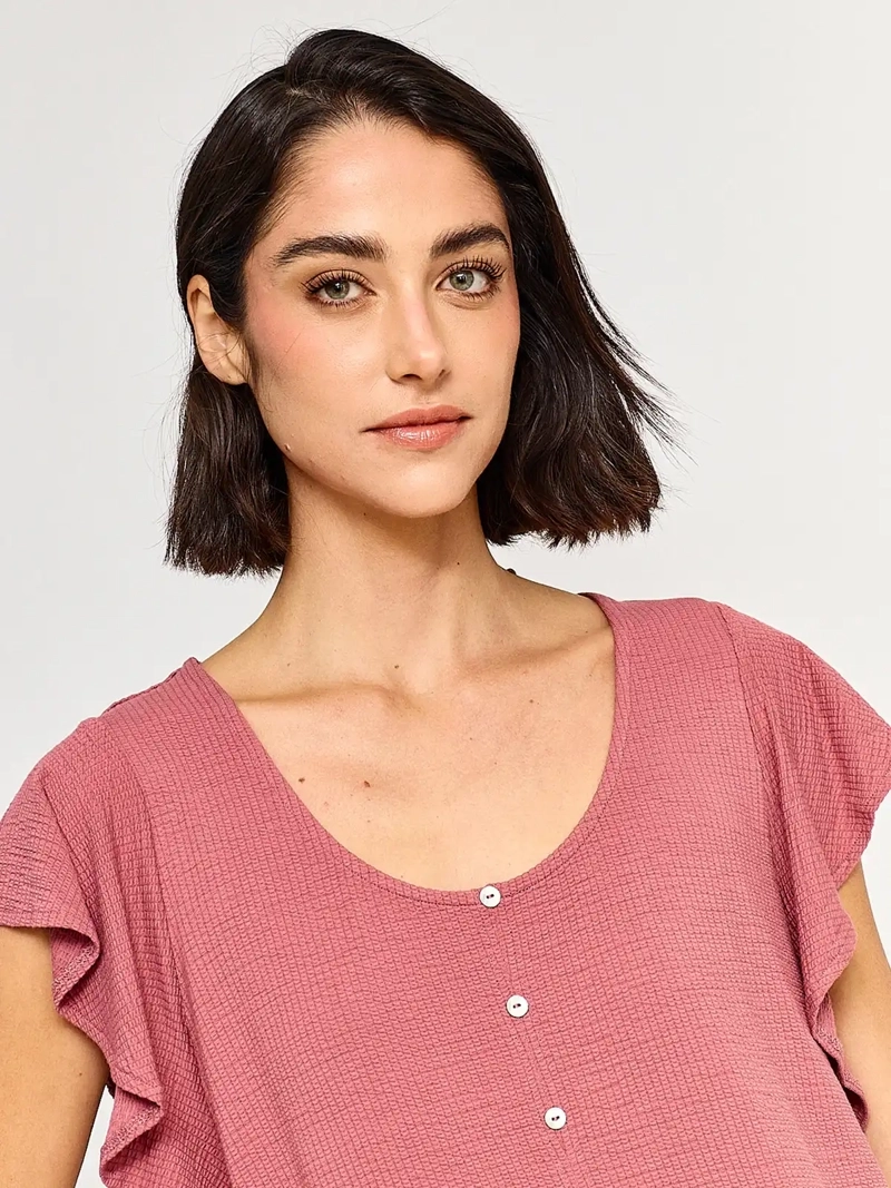 POLERA MUJER REGATTA MANGA CORTA BOTONES - 3