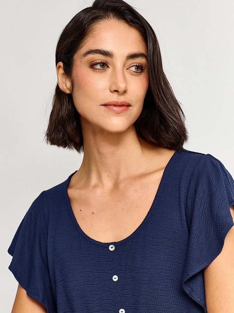POLERA MUJER REGATTA MANGA CORTA BOTONES - 3