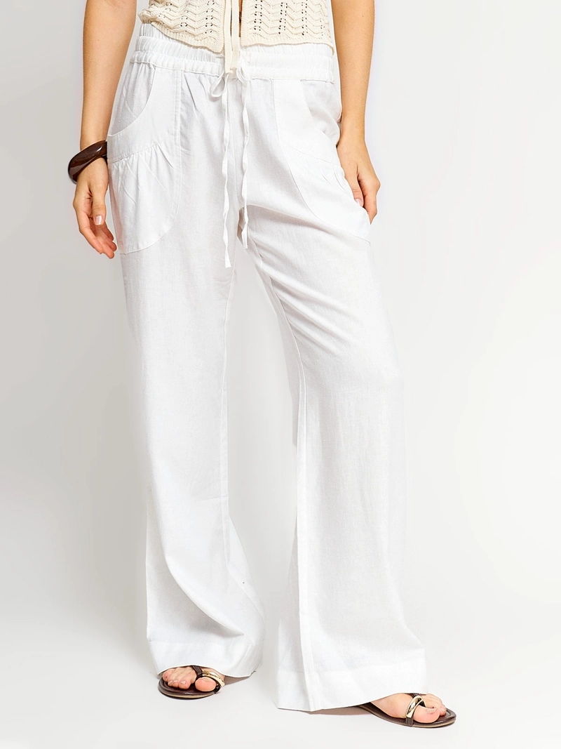 PANTALÓN MUJER INDEX LINO FLUIDO - 2