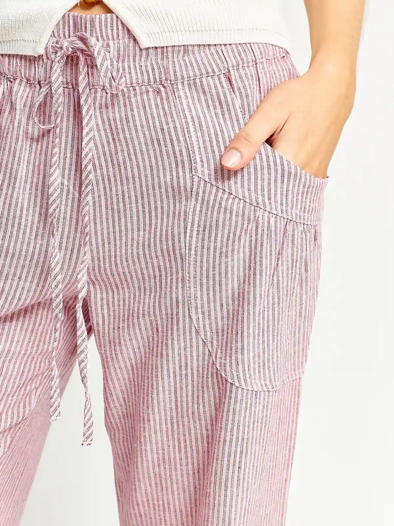 PANTALÓN MUJER INDEX LINO FLUIDO - 4