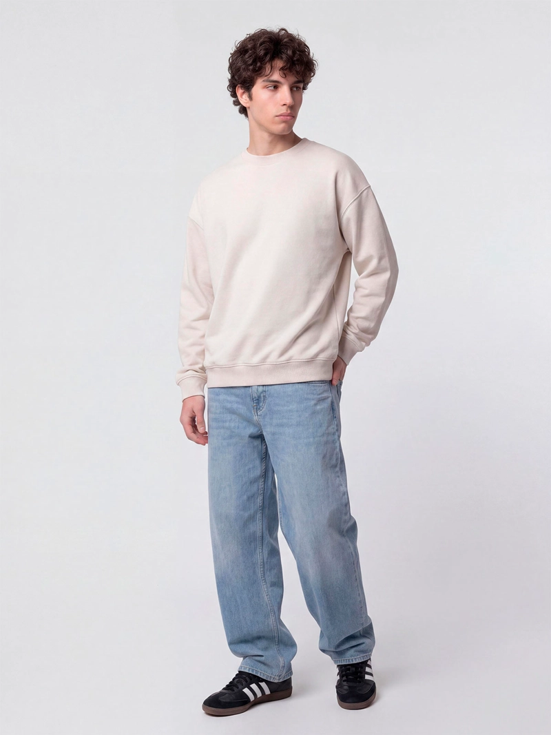 POLERÓN HOMBRE INDEX ALGODÓN CUELLO REDONDO OVERSIZE - 3
