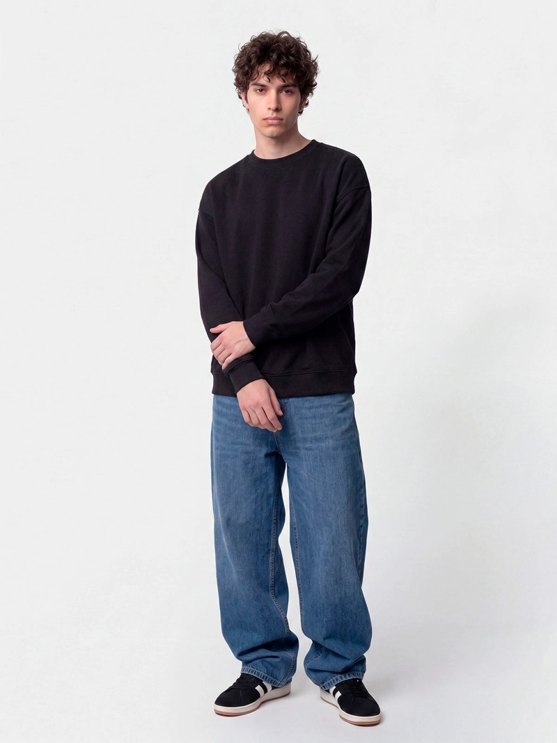 POLERÓN HOMBRE INDEX ALGODÓN CUELLO REDONDO OVERSIZE - 3