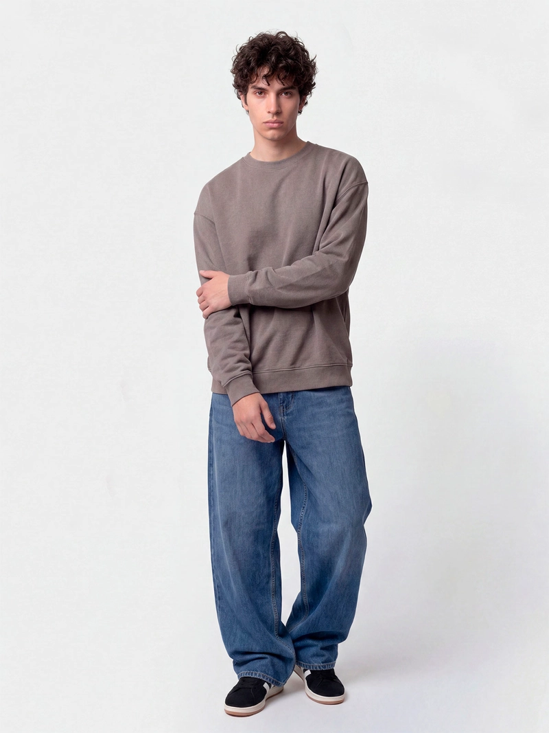 POLERÓN HOMBRE INDEX ALGODÓN CUELLO REDONDO OVERSIZE - 3