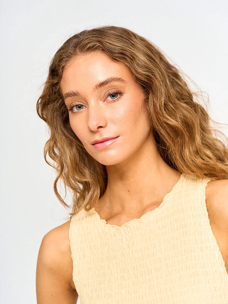 BLUSA MUJER BARBADOS ALGODÓN SIN MANGAS PANAL - 3