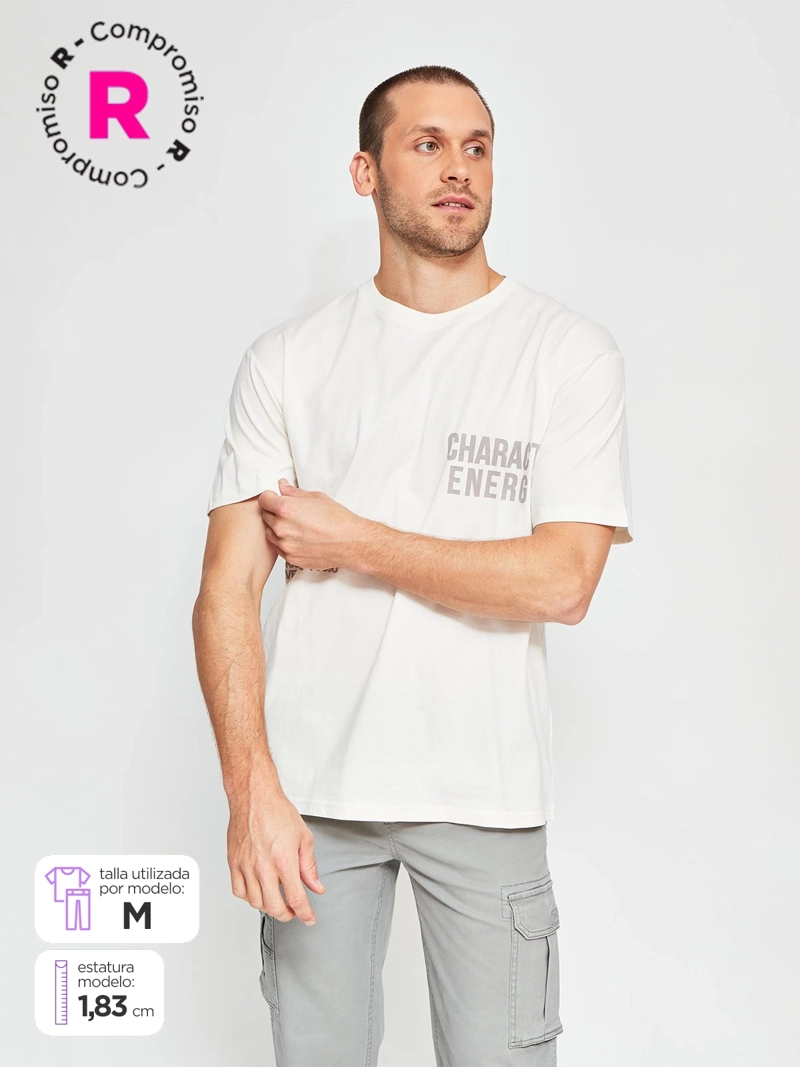 POLERA HOMBRE INDEX ALGODÓN MANGA CORTA - 1